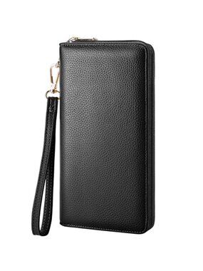 Womens RFID Leather Wallet Wristlet Clutch Card Holder Phone Organizer Large